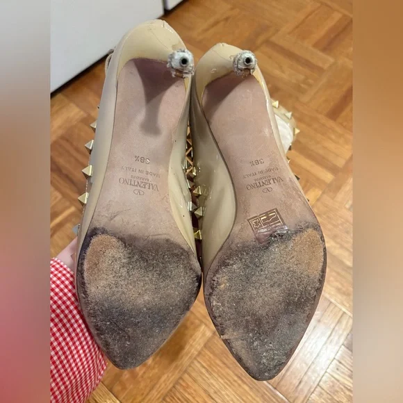 VALENTINO Garavani rockstud booties 38.5 preowned with box size 8.5 US - Picture 11 of 16